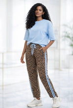 Load image into Gallery viewer, Kellie Leopard/Blue Lounge pants
