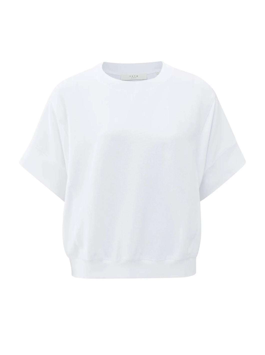 Yasmine White Ribbed Top