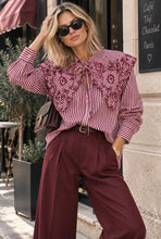 Load image into Gallery viewer, Lauren Statement Blouse Burgundy
