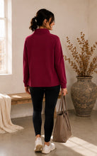 Load image into Gallery viewer, Nora Sweatshirt in Ruby Wine
