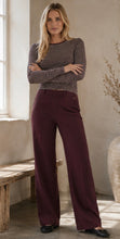 Load image into Gallery viewer, Para Mi Mira Twill Trouser in Burgundy Red
