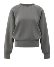 Load image into Gallery viewer, Yasmine Raglan Sweatshirt Dark Taupe Grey
