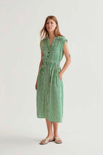 Load image into Gallery viewer, Clara Green Stripe Dress
