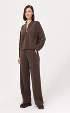 Load image into Gallery viewer, Feria Chocolate Brown Modal Zip Up
