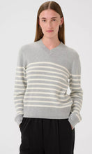 Load image into Gallery viewer, InWear Wallis Stripe Jumper Granite Melange
