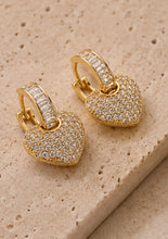 Load image into Gallery viewer, Celine Convertible Heart Earrings
