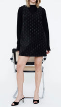 Load image into Gallery viewer, Winnie Short black Dress with sequins
