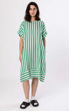 Load image into Gallery viewer, Mary Green Stripe Dress
