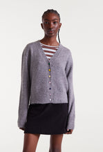 Load image into Gallery viewer, Clara Grey Coloured Button Cardi
