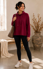 Load image into Gallery viewer, Nora Sweatshirt in Ruby Wine
