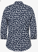 Load image into Gallery viewer, More &amp; More Navy/White Blouse
