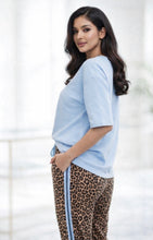 Load image into Gallery viewer, Kellie Leopard/Blue Lounge pants
