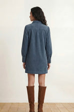 Load image into Gallery viewer, Faye Gamine Dress Steel Blue
