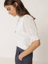 Load image into Gallery viewer, Nina White Broderie Anglaise Blouse
