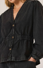 Load image into Gallery viewer, Nina Washed Black Jacket
