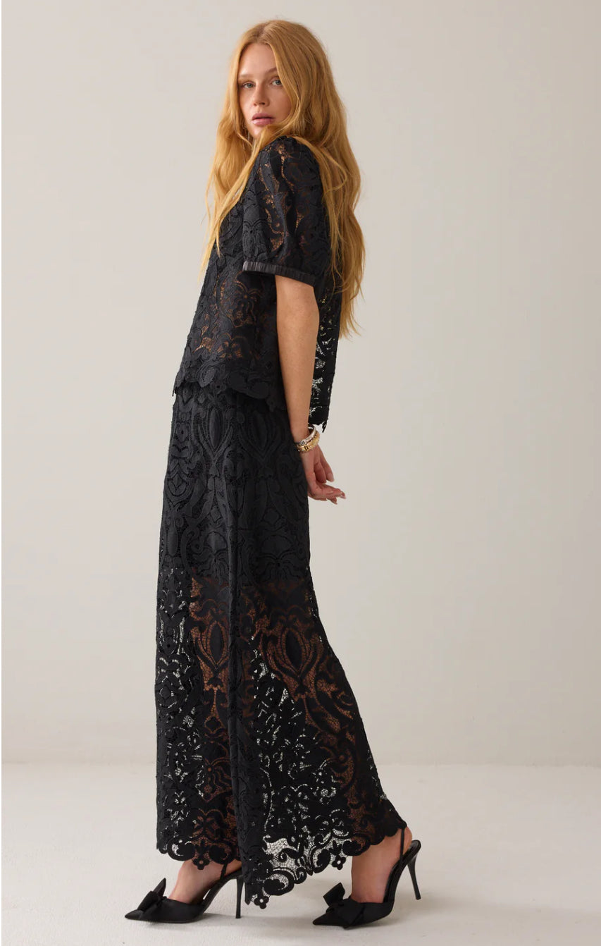 Summum Black Lace Skirt