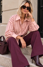 Load image into Gallery viewer, Lauren Stripe Shirt Pink

