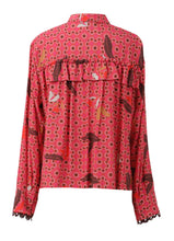 Load image into Gallery viewer, Emily Kiki Tanisha Beetroot Blouse
