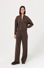 Load image into Gallery viewer, Feria Chocolate Brown Modal Zip Up
