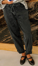 Load image into Gallery viewer, Nina Washed Black Trousers
