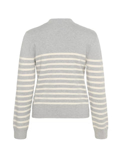 InWear Wallis Stripe Jumper Granite Melange