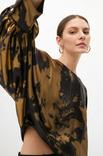 Load image into Gallery viewer, Maggie Black/Gold Blouse
