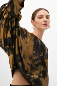 Maggie Black/Gold Blouse