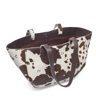 Load image into Gallery viewer, Depeche Cow Print Shopper
