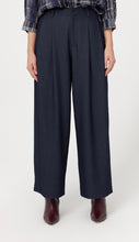 Load image into Gallery viewer, Feria Navy Wide Leg Trouser
