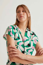 Load image into Gallery viewer, Clara Green Print Long Dress
