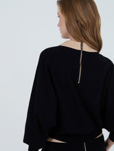 Load image into Gallery viewer, Skatie Black Camel Batwing Sweatshirt
