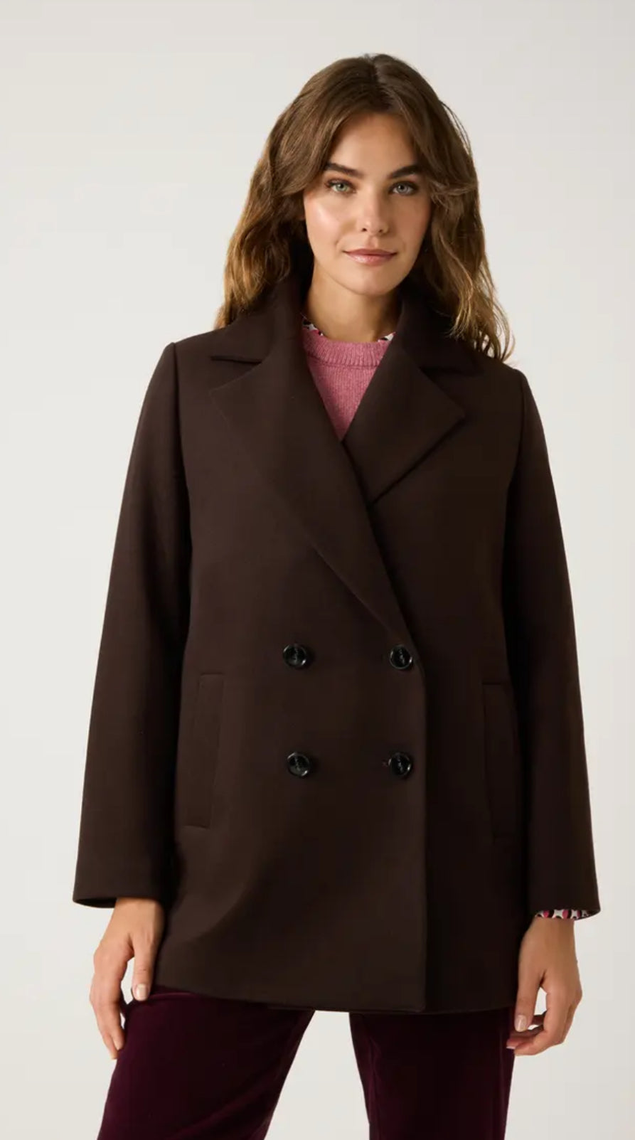 More and More Pea Coat Espresso