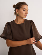 Load image into Gallery viewer, Carrie Chocolate Mini Dress
