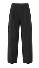 Load image into Gallery viewer, Yasmine Wide Leg Trs Black
