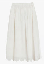 Load image into Gallery viewer, Nina White Broderie Anglaise Midi Skirt

