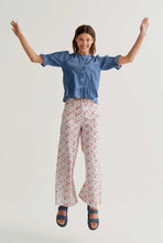 Load image into Gallery viewer, Clara Blue Frill Blouse
