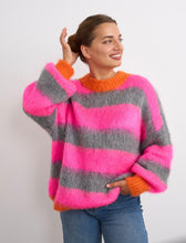 Load image into Gallery viewer, Willow Hot Pink Stripe Knit
