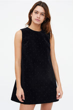 Load image into Gallery viewer, Clara Velvet Sparkle Mini Dress
