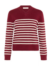 Load image into Gallery viewer, InWear Wallis Stripe Jumper Cabernet
