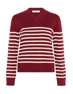 InWear Wallis Stripe Jumper Cabernet