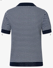 Load image into Gallery viewer, More &amp; More Stripe Polo Knit
