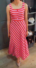 Load image into Gallery viewer, Annabelle Red &amp; Pink Stripe Dress
