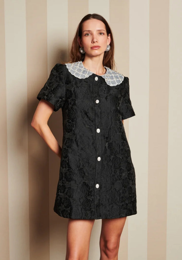 SJ Chandelier Jacquard Mini Dress