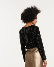 Load image into Gallery viewer, Sadie Black Sparkle Top
