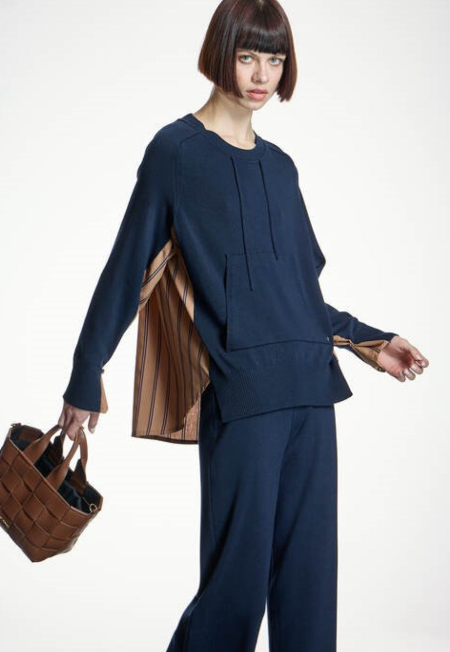 Allegra Knit with Shirt Panels