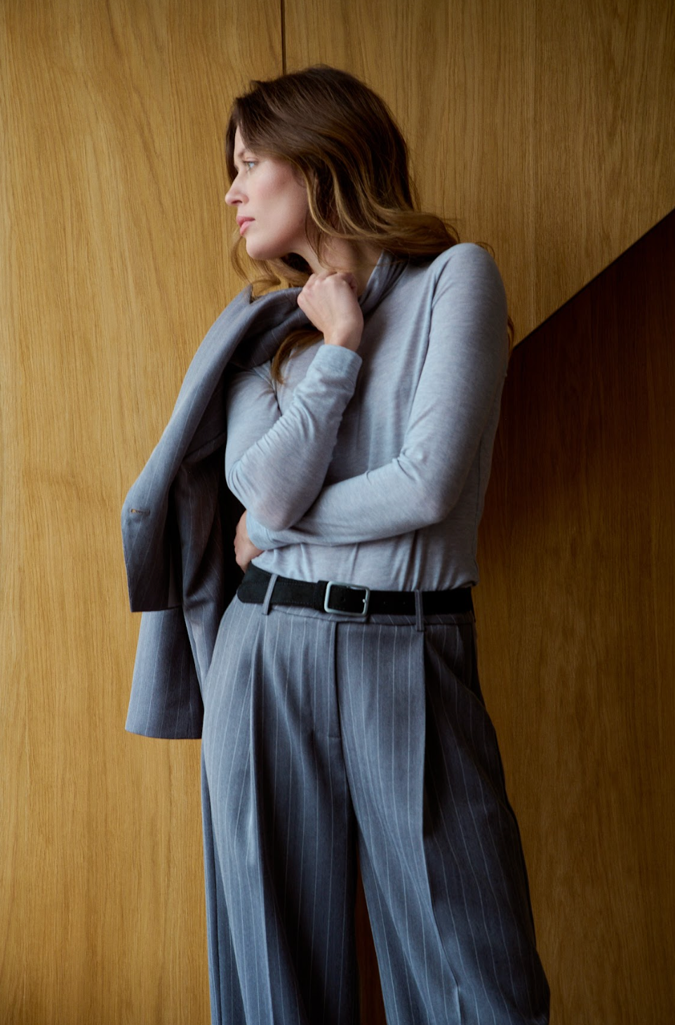 Feria Grey Stripe Box Jacket