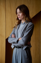 Load image into Gallery viewer, Feria Grey Stripe Box Jacket
