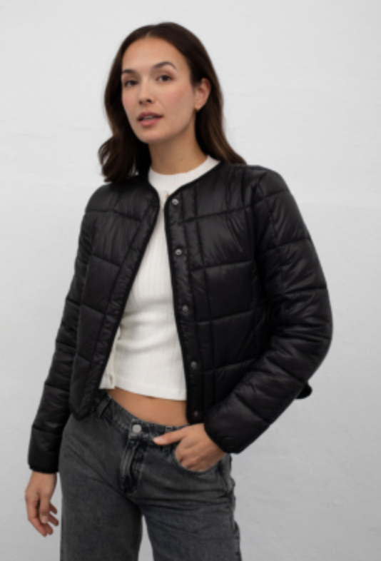 Mus Black Quilted Jacket