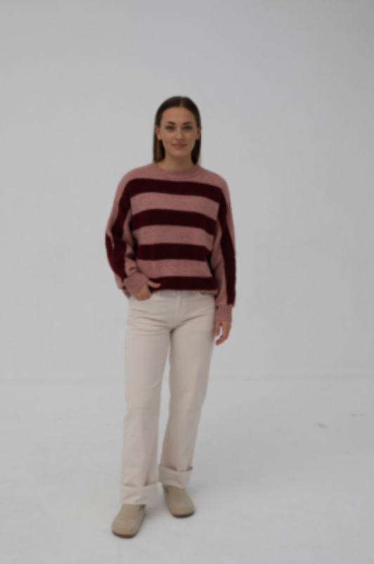 Mus Pink/Ruby Knit
