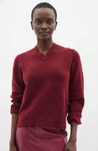 InWear Guni V Neck Cabernet